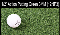 ACTION PUTT 12NP3 | 1/2" Nylon Putting Green with 3mm Foam | ZiG ZaG and Glue Down Technology | enjoy volume savings